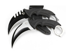 Wolf Claw CH0123 Steel Handle Durable Sharp Portable Survival Tool Karambit Knife for Camping UD405285